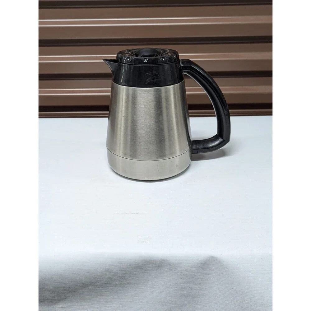 Stainless Steel 1.5L Silver & Black‎ Coffee Carafe Unbranded